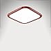 Produktbild GZ Nordic Holz Deckenleuchten Einfache Ultra-Thin Massivholz Rechteck, rot, 36 cm 20 W Weiße LED