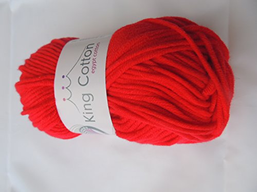 Gründl King Cotton Set, 10 x 50 G, + kostenlose Anleitung für eine Häkelmütze Farbe frei wählbar(Farben bitte per Nachricht mitteilen) - 4