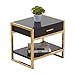 Produktbild DNSJB Nachttisch Lagertisch - Couchtisch Rahmen mit Schublade Schrank Schmiedeeisen Schrank 50x40x50CM (Farbe : SCHWARZ)