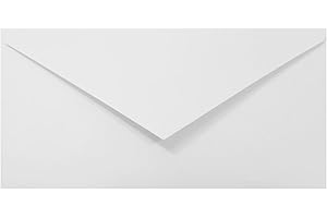 Netuno 50x busta da lettera lunga bianca formato DL 11 x 22 cm 100g busta commerciale americana senza finestra per biglietti inviti busta per lettere partecipazioni busta corrispondenza