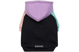 Spark Paws Hunde Kapuzenpullover – Premium-Qualität, butterweich, hervorragender Komfort und Passform, beruhigende Fleece-Innenseite, geeignet für alle Rassen - Cyber Punk - S