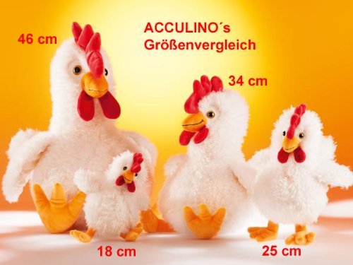 Preisvergleich Produktbild Rudolph fertig Brunhilde weiß Weiches Spielzeug Huhn (18 cm)
