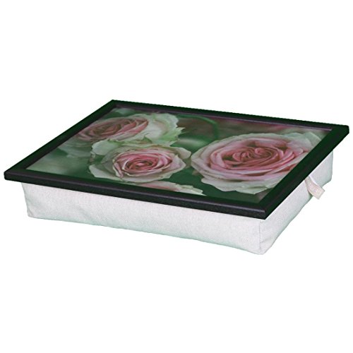 Andrew´s Knietablett Laptray mit Kissen Tablett für Laptop English Rose