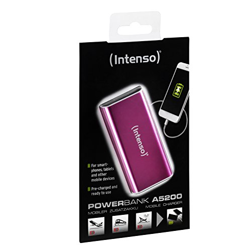 Intenso Powerbank A5200 Aluminium externes Ladegerät (5200mAh, für Smartphone/Tablet PC/MP3 Player/Digitalkamera) rosa - 3