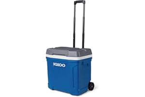 IGLOO Latitude 30 Roller Nevera portátil con Ruedas, Outdoor, Azul, 28 litros