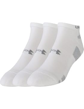 Under Armour Jungen UA Heatgear 3Pk No Show Yth Socken, White, YM