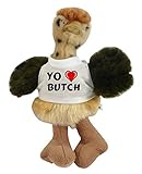  Avestruz personalizado de peluche (juguete) con Amo Butch en la camiseta (nombre de pila/apellido/apodo)
