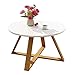 Produktbild Gbf Kaffetisch stilvolle Sofa Beistelltisch/Couchtisch personalisierter runder Steintisch Bürozeitschrift Tisch/Tee Tisch stilvoll und langlebig dauerhaft (Color : Weiß, Size : 70x45cm)