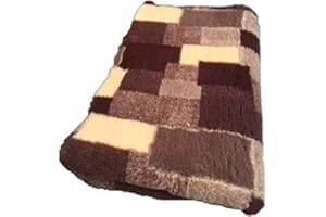 Vetbed -/ Drybed I Patchwork marron/beige I 100 x 150 cm