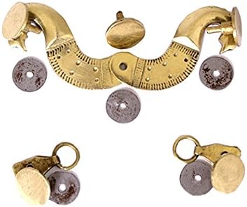 Battle-MerchantSet of 14 Hooks and Buttons for Roman Lorica Hamata, Dang Stetten LARP Medieval Viking Chain Shirt