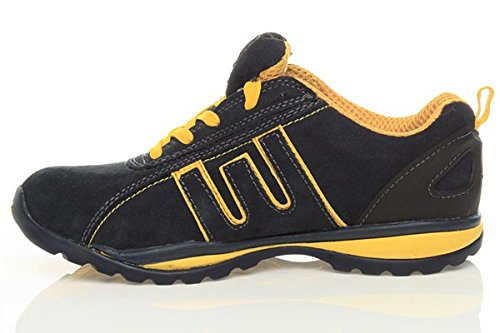 Herren Schnüren Grund Sicherheit Stahlkappe Arbeiten Stiefel Sneaker Turnschuhe Wandern Größe - 3