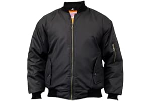 GENERIC MMK® Men's Classic A1 Bomber Jacket Casual Warm Lightweight Sportswear Windproof Winter Outwear Zip Waterproof Military Coat Plus Size S-5XL