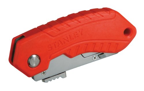 Stanley Sicherheitsklappmesser, automatischer Klingeneinzug, Trapezklinge 1992 enthalten, Vorschubmechanismus, 0-10-243 - 2