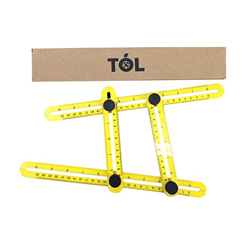 TÓL Angle-izer Form, Multi-Angle-Ruler Mehrwinkel Werkzeug , Mess-Form Mess Instrument Vorlage Schablone, Multitool für Handwerker Arbeiter Heimwerker - 7