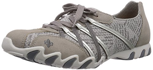 Rieker 49011, Women's Trainers, Grey (Vapor/Fog/Shark/Silver/41), 7.5 UK