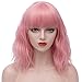Produktbild Milrüme Perücke Damenperücke Rosa Lang Gewellt Locken Natürlich/Für Frauen Alltag Anime Meerjungfrau Cosplay Kostümparty Halloween Karneval 028A