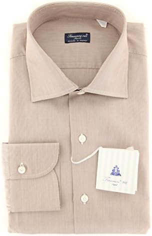 Finamore NAPOLI Cream Melange Slim Shirt