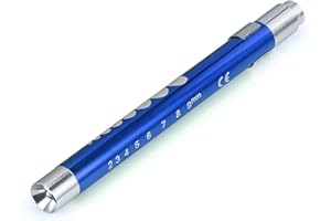 EXETON Torcia medica a LED con penna medica, pronto soccorso, infermieri, medici, esami, regalo (blu)