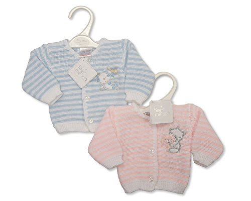 Premature Baby Knitted Cardigan With Embroidery (5/8 lbs (2.3 - 3.6 kg), Blue)