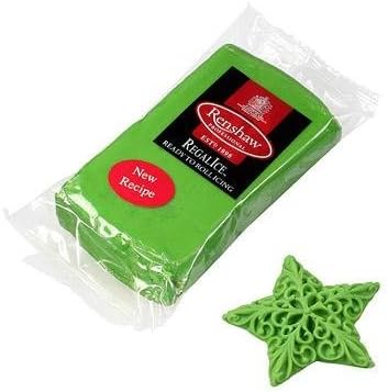 250g Christmas Green Regalice Ready Roll Icing - Cake Covering Sugar Paste