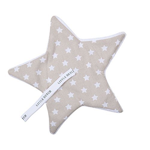 Preisvergleich Produktbild LITTLE DUTCH 3964 Schnullertuch beige mit weißen Sternen