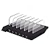 Produktbild elecfan 6 Ports USB Smart Ladestation,Universal Multiport USB Ladestation Multi Geräte Organiser für iPhone XS Max/iPhone XR/Samsung Note 9/Samsung S9 Tablets und Laptops by 6 Ports,Schwarz