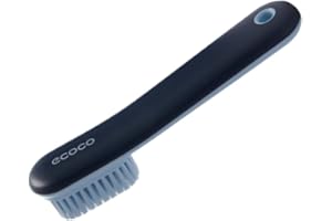 MEIJMJIA - Brosse de lavage, brosse de nettoyage à poils extra durs, pour le nettoyage des vêtements, chaussures, carreaux, cuisine, salle de bain (bleu/avec poignée)