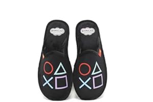 ZAPATTU Biorelax - Zapatilla de casa en negro Play Station