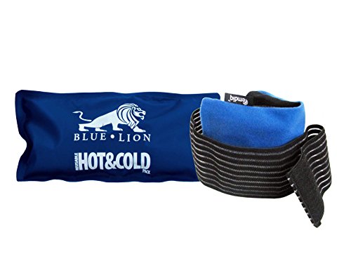 Color azul y con diseño de león de manga reutilizable con cremallera para almuerzo paquete de Gel de piel sintética con Emdiq