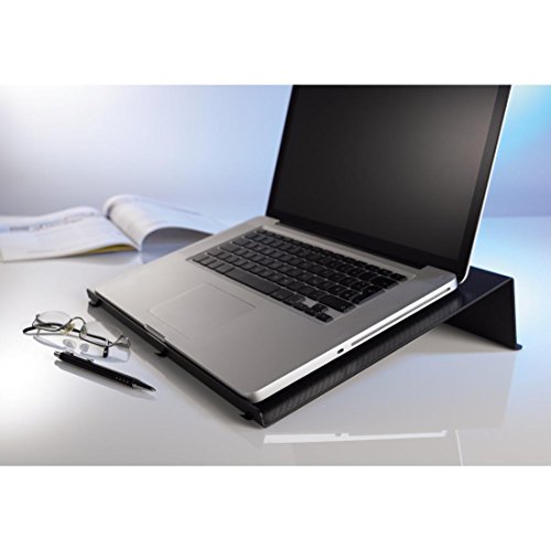 Hama Laptopst  nder Kochbuchst  nder in Carbonoptik  Laptophalter f  r Notebooks  Laptops  Tablet  eBook-Reader  Notenhefte und B  cher  rutschfeste G