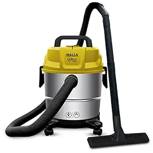 Inalsa Vacuum Cleaner Wet & Dry 15L 1400W-Micro WD15 with 3in1 Multifunction Wet/Dry/Blowing and Hepa Filtration|Powerful Suction, High Energy Efficiency & Low Sound, (Yellow/Silver)