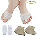 sumifun – 6 Stück 100% alle Gel Bunion Splint Big Zehenspreizer, Überlappender Spreizer Corrector, entzündeten Fußballen Einstellknopf Hallux Valgus Ausrichtung und entzündeten Fußballen Schmerzen Therapeutische Relief Entspannen für gesunde Füße