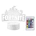 Produktbild Fortnite 3D Lampe, Illusion Lampe LED Nachttisch Nachtlichter für Jungen Mädchen Kinder Teens Schlafzimmer Dekor
