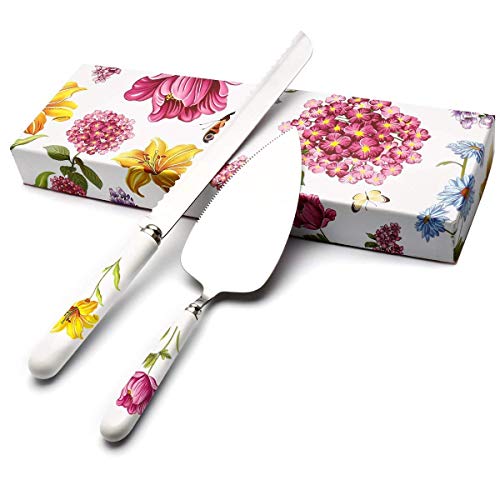 HOBO Pala de Pastel, Cuchillo de Pastel, Cortador y Servidor de Tartas Cubiertos de Acero Inoxidable