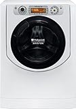 Hotpoint AQD1171D Charge avant Autonome Argent, Blanc A - Machines à laver avec sèche linge (Charge avant, Autonome, Argent, Blanc, Droite, Rotatif, Tactil, LCD)