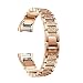 Produktbild myqyiyi Edelstahl-Armband Smartwatch für Fitbit Charge 2 roségold