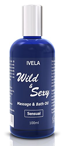 Wild & Sexy Sensual Massage & Bath Oil (100ml) Blended With Exotic Essential Oils For Relaxation and A Mood For Love