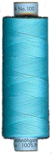 Universal-Nähgarn Troja, 500 m, 100% Polyester, gletscher blau