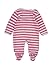 Steiff Baby Girls 0-24m 6516241 Striped Footies, Pink (Morning Glory Rose 2998), 9-12 Months (Manufacturer size: 80)