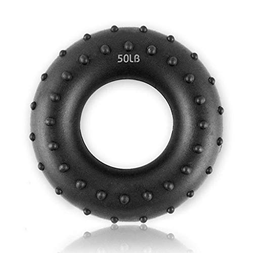 Preisvergleich Produktbild XUDONG Grip, Grip Ring Ball Damen Rehabilitationsgeräte Berufsausbildung Fingermassage Kinder Herren Gummiring (Farbe: Orange),Schwarz