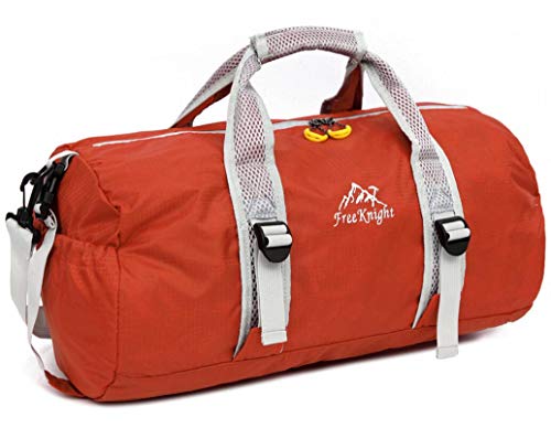 Preisvergleich Produktbild Acacia Bird Akazienvogel-Reisetasche, Nylon, große Kapazität, Sporttasche, Reisetasche, Wochenender, Orange