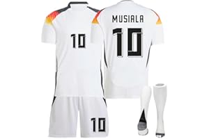 AOROM New DE Nations Cup Fußball Jersey Anzug 6 Kimmich 7 Havertz 8 Kroos 10 Musiala 13 Muller Trikot Kinder Eu Cup Olympic Kids Men Soccer T Shirt Trikot Fussball Jungen Football Jersey