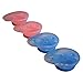 Sharebear Baby Suction Bowl with Built in Spoon Holder on Top of Lid. Set of 2 Either Blue or Pink. FDA Approved, BPA Free, Dishwasher Safe, Shatterproof and Spillproof. (Pink)