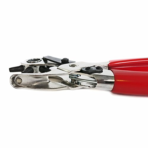 S&R PROFI Revolverlochzange /MADE IN GERMANY/ Lochzange mit 6 auswechselbaren Lochpfeifen 2 – 2,5 – 3 – 3,5 – 4 -5 mm - 5