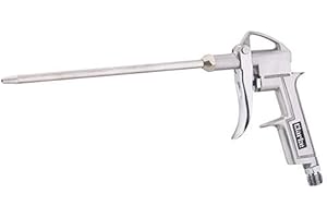 Clarke 25C Long Nozzle Blow Gun, Metal, Silver, Globe Valve, Air Tool, Cleaning Tool