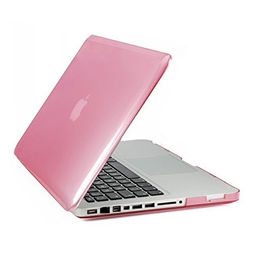 kwmobile Crystal Hülle für Apple MacBook Pro 13" (ohne Retina) Hard Case - dünne durchsichtige transparente Schutzhülle Cover Tasche Pink Transparent