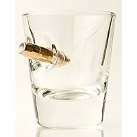 HandMade Set 2 ShotGläser mit realem Geschoß- Cal.308 Einzigartige Geschenkidee für echte Männer