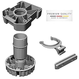 Gedotec Möbelfüße Küche Sockelfüße höhen-verstellbar Kunststoff schwarz