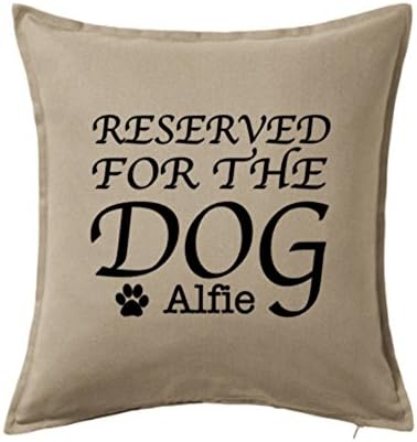 Personalised Dog Cushion Cover, Reserved for the Dog