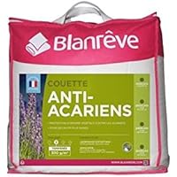 BLANREVE Couette Microfibre PHYTOPURE Anti-Acariens 240x260 cm blanc